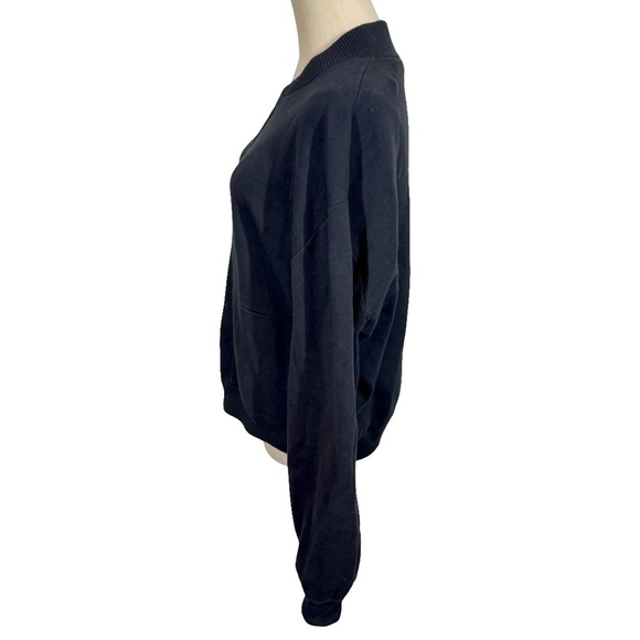 WHITE + WARREN Superfine Organic Cotton Track Jacket Zip Sweater Jacket - Picture 5 of 12